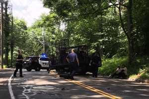 Two-Car Crash Blocks West Rocks Road In Norwalk