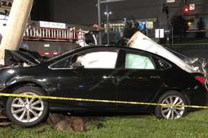 White Plains Man Killed After Crashing Sedan Into Pole On Central Avenue
