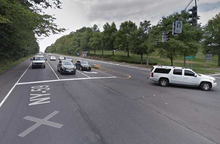 One lane of Route 59 is closed in West Nyack.