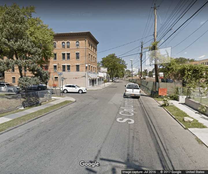 The intersection of South Columbus Avenue and Elliot Street in Mount Vernon, where the fatal shooting reportedly occurred.