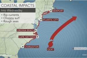 Hurricane Gert Moving Off Coast; Armonk Will See Showers, Thunderstorms