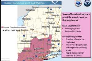 Severe Thunderstorm, Flash Flood Watches In Effect For Armonk