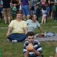 <p>Some made a day of it Monday, taking in the eclipse and getting pizza delivered to the Rolnick Observatory in Westport.</p>