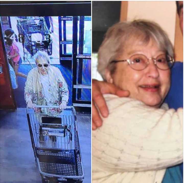 The woman, named Betty and pictured here, was dropped off at ShopRite In Airmont Tuesday morning by a friend and was going to be picked up later at the same location by the friend, Ramapo Police said.