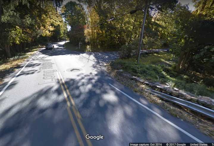 The intersection of Fox Hill Road, where the double murder/suicide occurred, and Long Ridge Road in Pound Ridge.