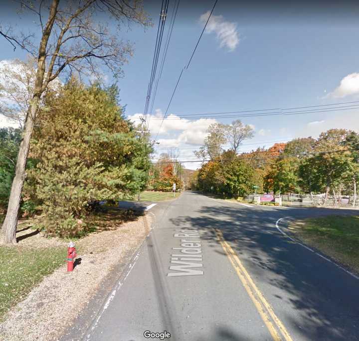 Wilder Road near the intersection of Lime Kiln Road in Wesley Hills.