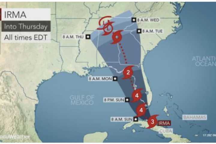 Hurricane Irma's Track Shifts As East Coast Landfall Nears