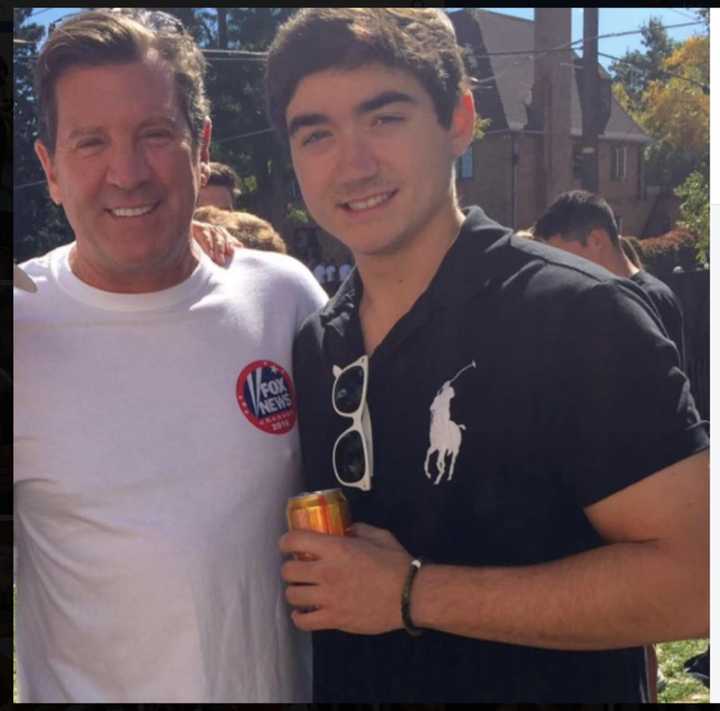 Eric Chase Bolling, right, with father and former Fox News anchor Eric Bolling.