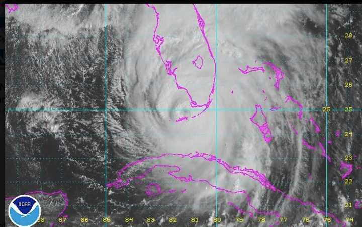 Hurricane Irma as it approached the Florida Keys on Sunday morning.