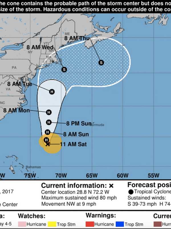 Jose Regains Hurricane Status As It Treks Toward Northeast