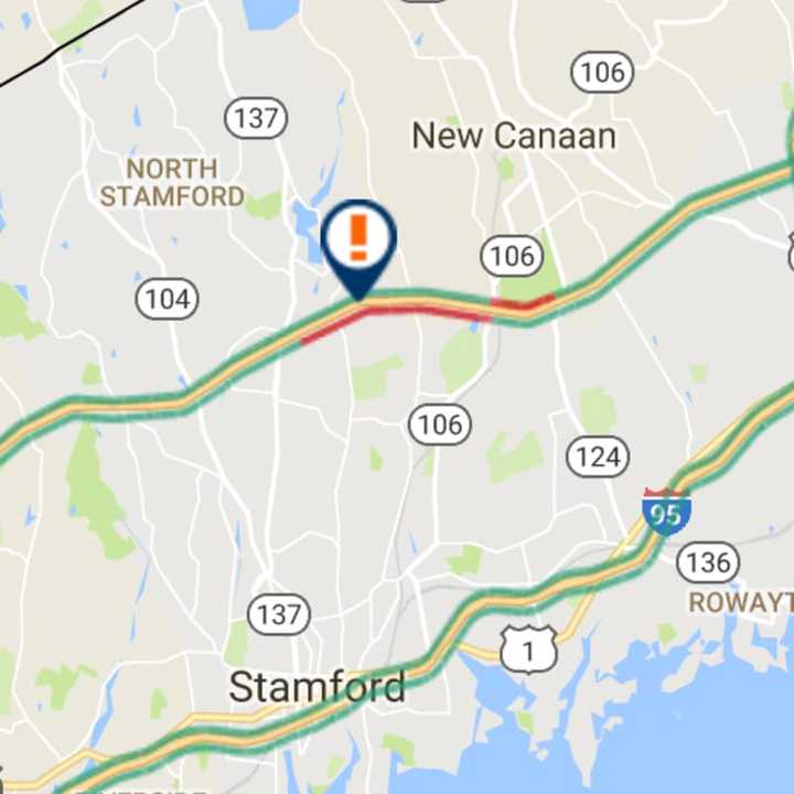 An accident with life-threatening injuries was reported Sunday morning on the Merritt Parkway in Stamford.