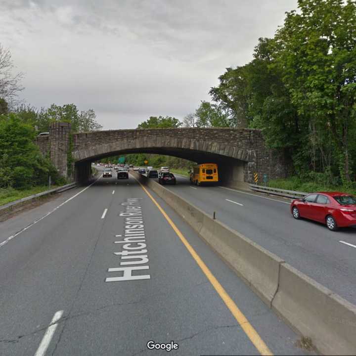 The East Third Street Bridge connecting Pelham and Mount Vernon.