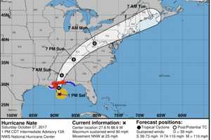 Hurricane Nate Now Expected To Affect Westchester Earlier Than Predicted