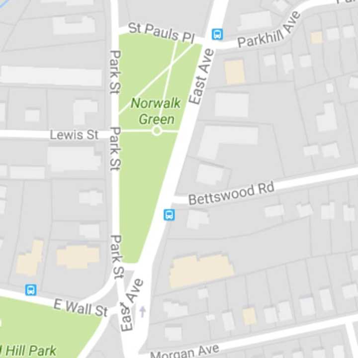 East Avenue is closed Tuesday afternoon between Morgan and Westport Avenues in the vicinity of the Norwalk Green.