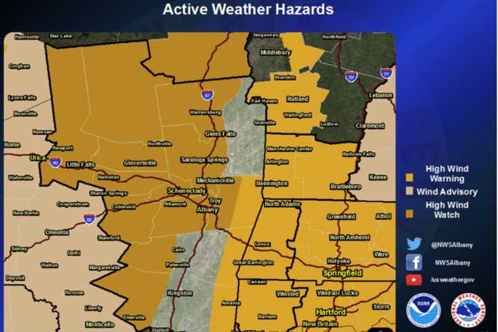 High Wind Warning Issued For Parts Of Dutchess With Power Outages Possible