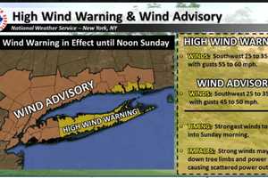 Scattered Power Outages Expected For Westchester: Wind Advisory In Effect