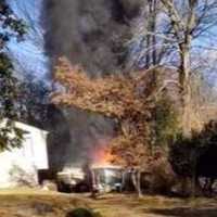 <p>A fire broke out in a boat and trailer, leaving an Airmont home with damage.</p>