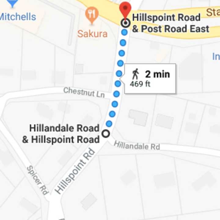 The northbound lane of Hillspoint Road will be closed on Friday.