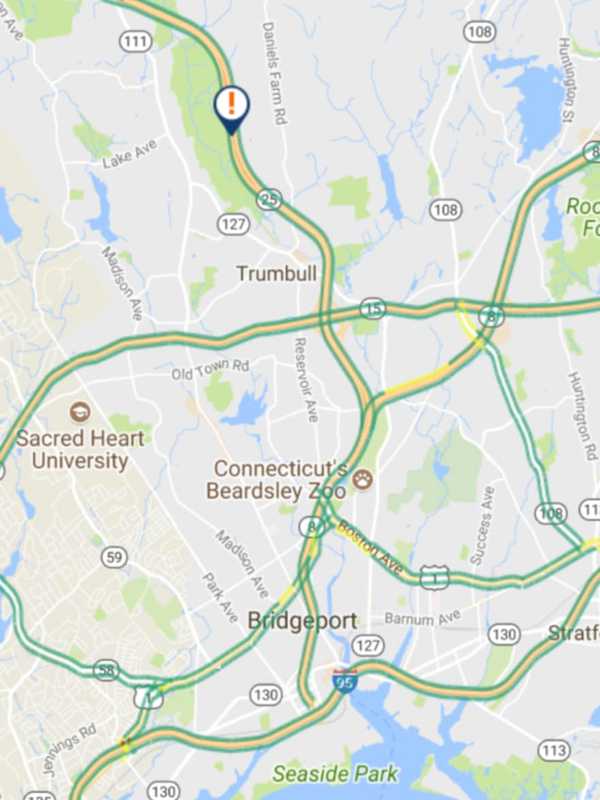 Multi-Vehicle Crash Closes Lanes Of Route 25 In Trumbull