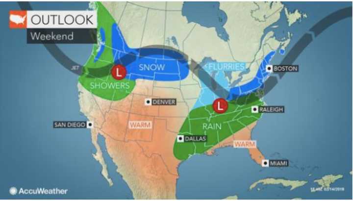 A look at the storm system that will affect the area Saturday night into Sunday.