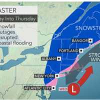 <p>A look at the new Nor&#x27;easter taking aim at the area.</p>