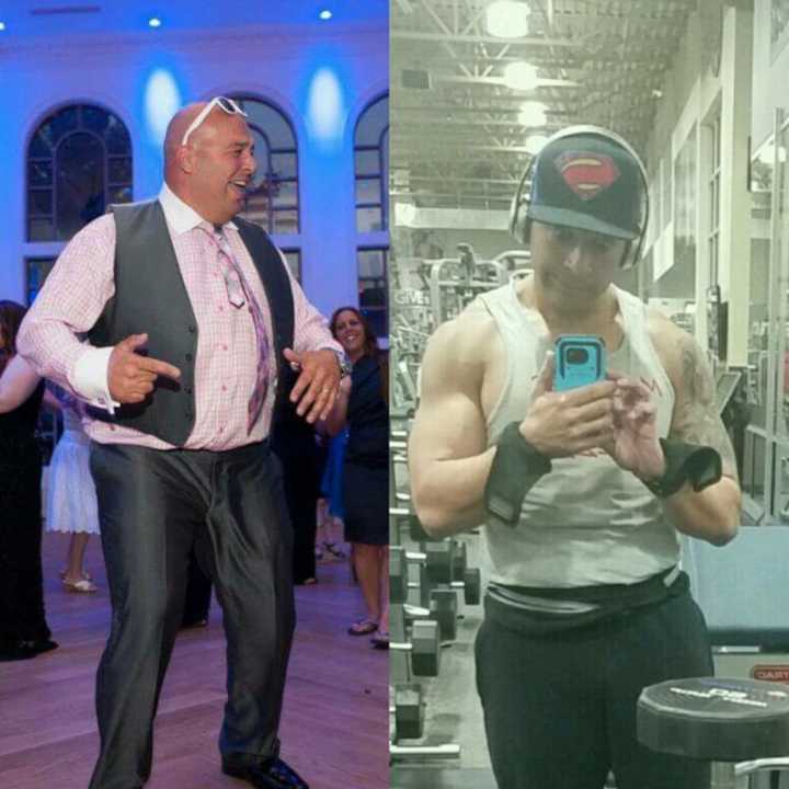 Bergenfield Police Officer Ahmed Alagha lost 100 pounds.