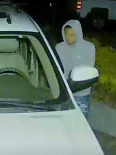 Caught On Camera: Suspect Burglarizing Vehicles In Norwalk