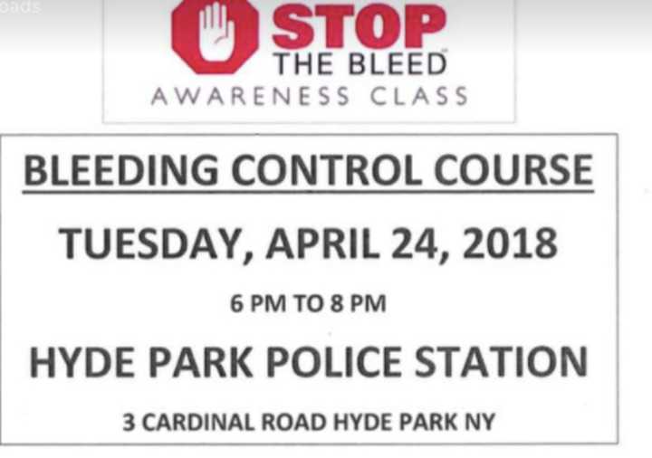 Hyde Park Police are hosting free life-saving &quot;STOP the Bleed&quot; training on April 24.