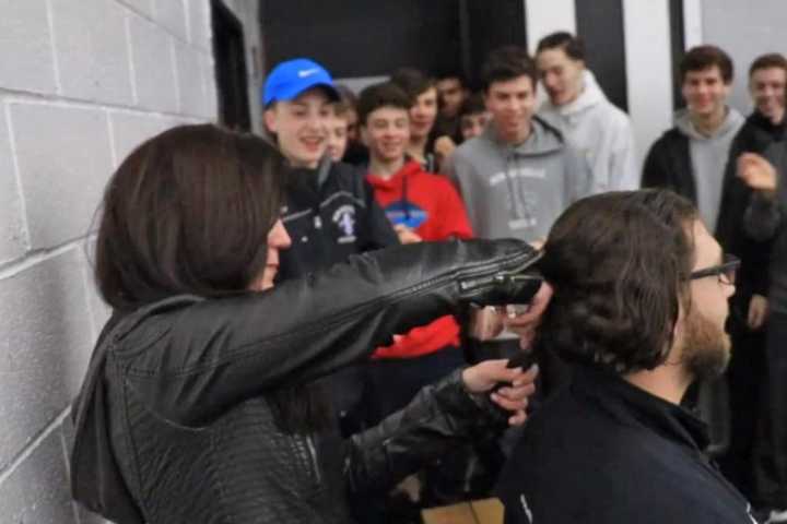 New Rochelle HS Hockey Coach Cuts Locks To Honor Mom Who Died Of Cancer