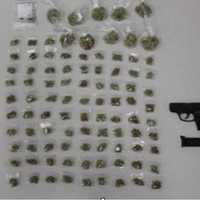 <p>An Orange County man was nabbed with a gun and pot.</p>