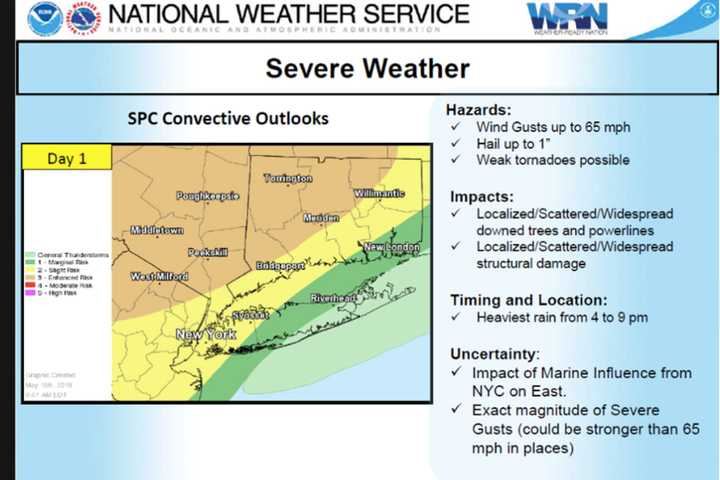 Police Caution Drivers As Severe Storms Approach Connecticut