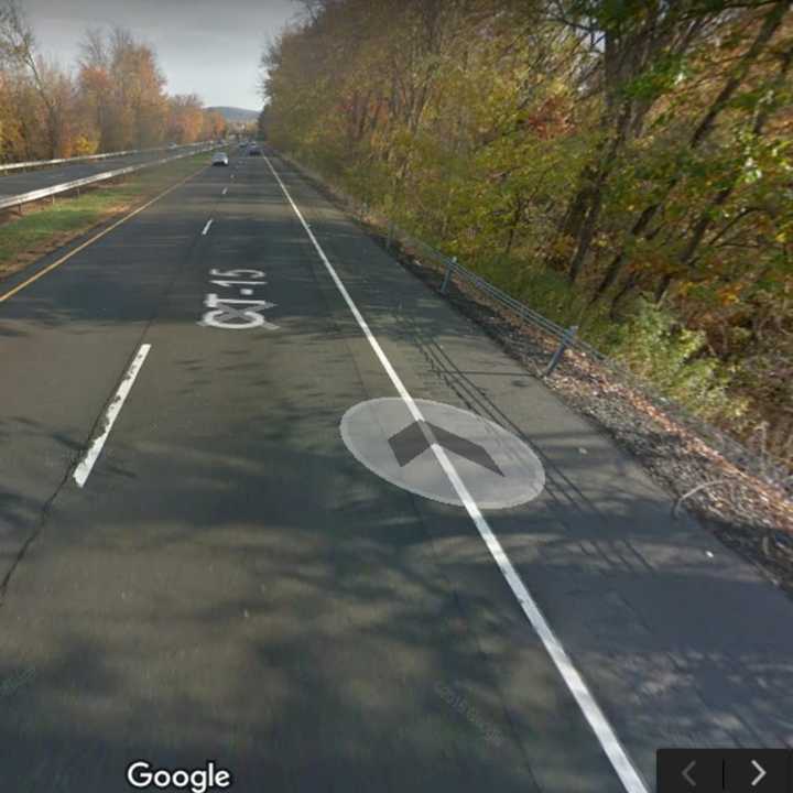 The Merritt Parkway near Miller Avenue in Meriden.