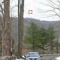 <p>Another angle: The box marks the approximate location of a proposed Verizon cell tower on Hickory Lane in Bedford Village.</p>