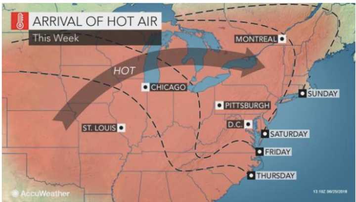 The first heat wave of the year is expected to start this weekend.