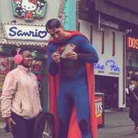 <p>Robbie DeRaffele of Hackensack works as Superman by day in Times Square.</p>