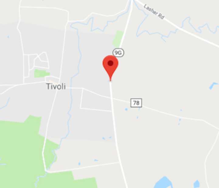 Traffic is slow on Route 9G in Tivoli due to a crash.