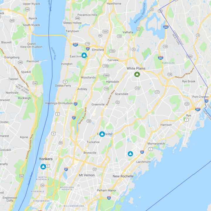 The Con Edison Outage Map at 3:30 p.m. on Wednesday.