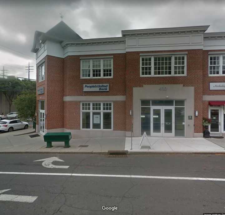 A man was arrested for urinating in front of customers at the People&#x27;s United Bank.