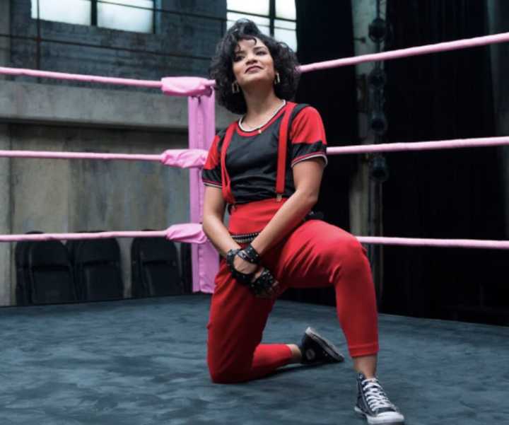 Shakira Barrera as Yolanda Rivas, aka Yo-Yo/Junkchain on Netflix&#x27;s &quot;GLOW.&quot;