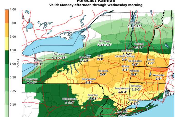 Eye On The Storm: Here's How Much Rainfall Florence Will Drop On Region