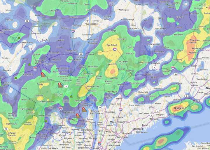 The Orange and Rockland Utilities Outage Map as of noon on Tuesday, Sept. 18.