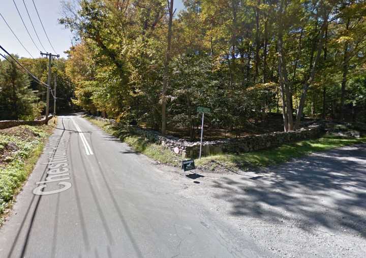 Chestnut Ridge Road at the intersection of Lake Ridge Road in Bedford.