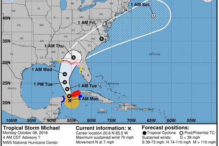 Tropical Storm Michael, Heading North, Could Become Category 2 Hurricane