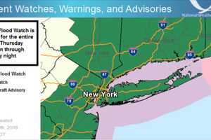 It's Going To Get Wet: Flash Flood Watch For Area As Cold Front Clashes With Tropical Storm