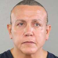 <p>A booking photo of Cesar Sayoc, Jr., from an earlier arrest.</p>