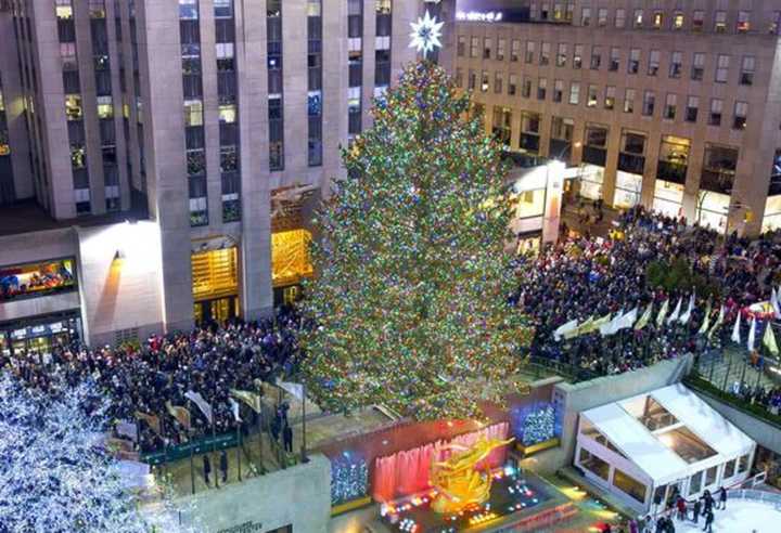 The 2015 Rockefeller Center Christmas tree, shown above, also came from the Hudson Valley: Gardiner in Ulster County.