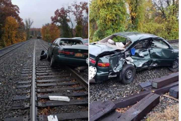 Man Injured After Train Hits Car In Area