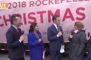 Rockefeller Center Christmas Tree From Wallkill Arrives In Manhattan