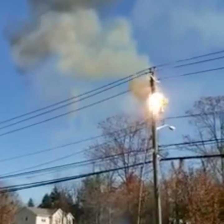 A transformer fire.