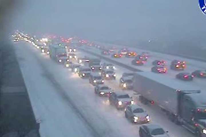 Numerous Crashes, Stuck Vehicles Reported Throughout Area